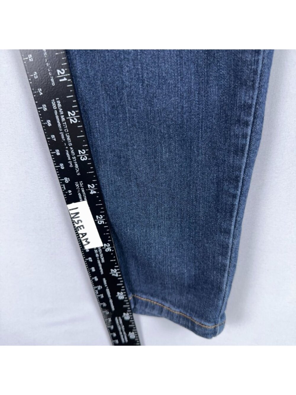 Judy Blue Jeans Size 7 Skinny Mid Rise Blue Dark Wash Made In USA - Picture 11 of 13